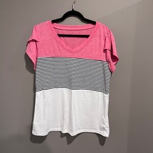 Pink striped T Shirt